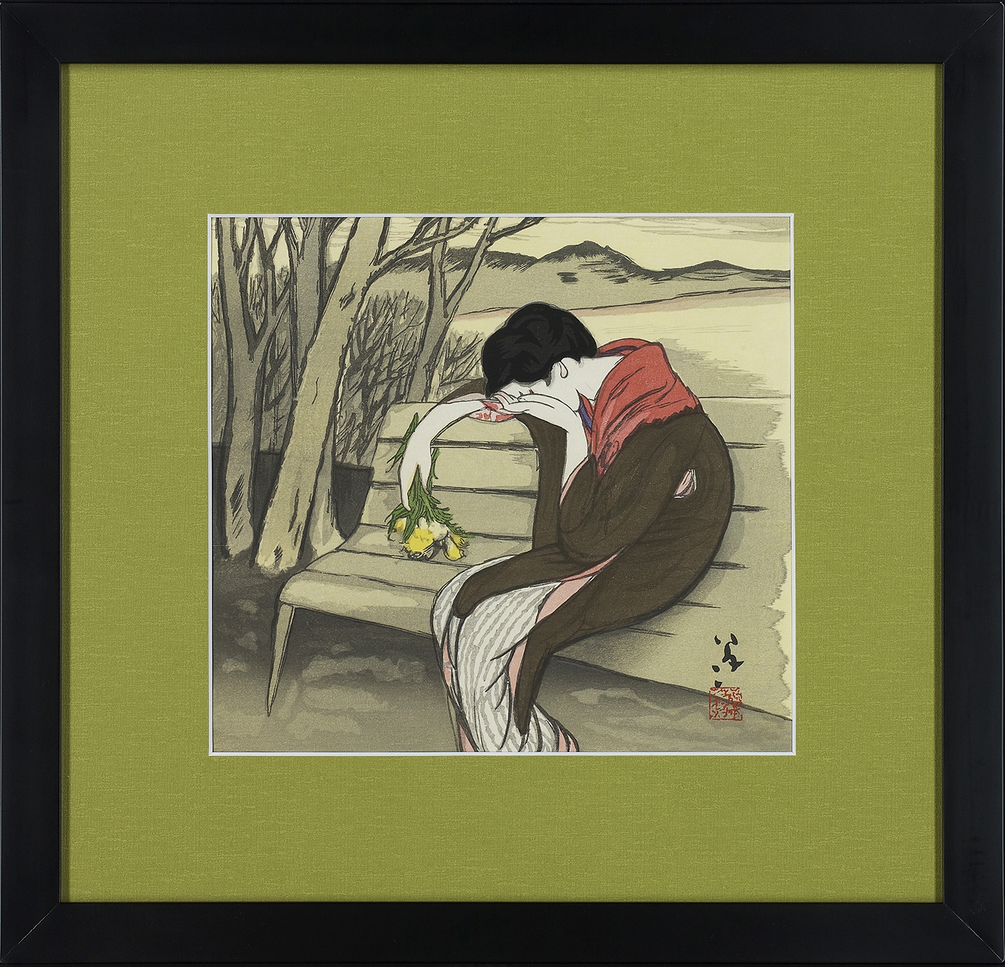 竹久夢二『 宵待草【1点限り】』 | 木版画 | 日経アート