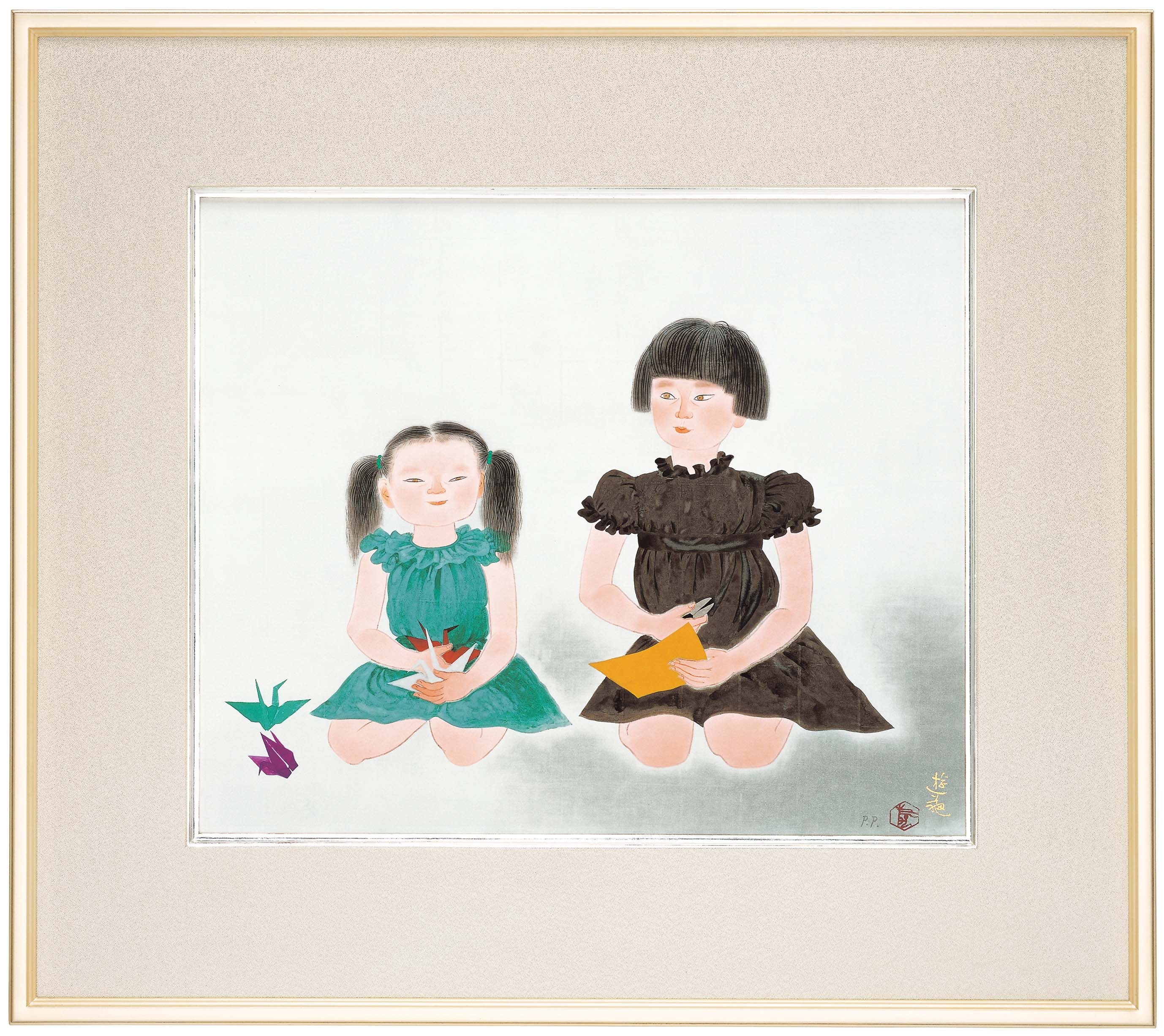 小倉遊亀『 姉妹（あねいもと）』 | 特殊美術印刷 | 日経アート