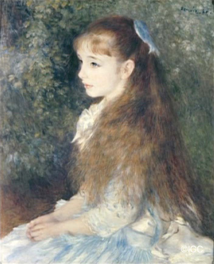 イレーヌ・カーン・ダンヴェール嬢の肖像」 ルノワール （オーギュスト