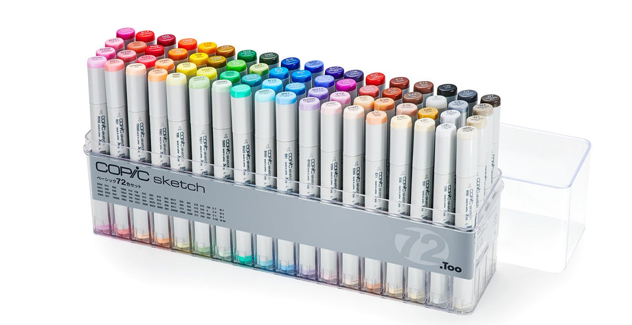 Copic Sketch Basic 72-Color Set | Art Supplies Japan