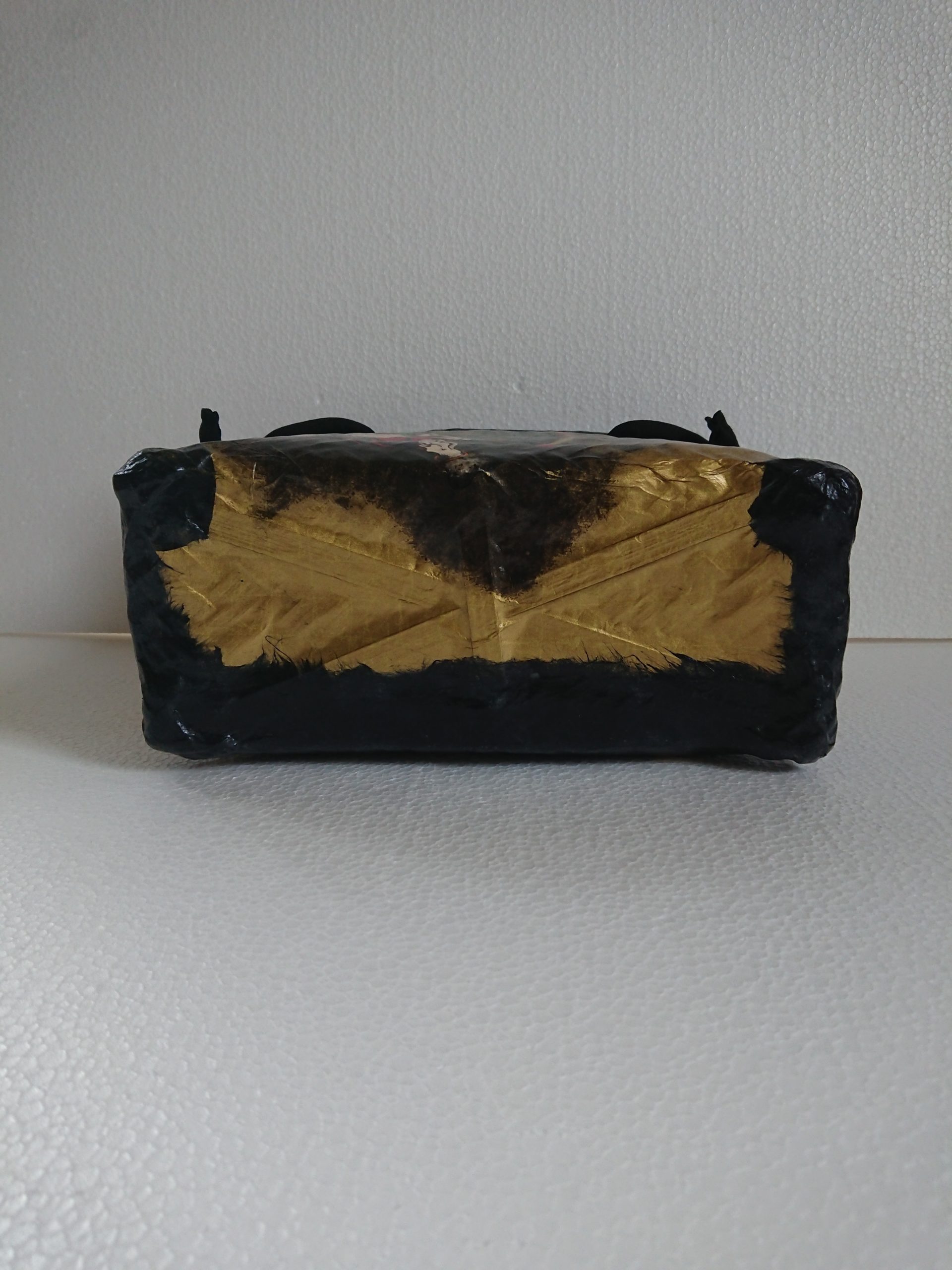 No．33 一閑張り カゴバック 風神雷神屏風図 オーダーメイド