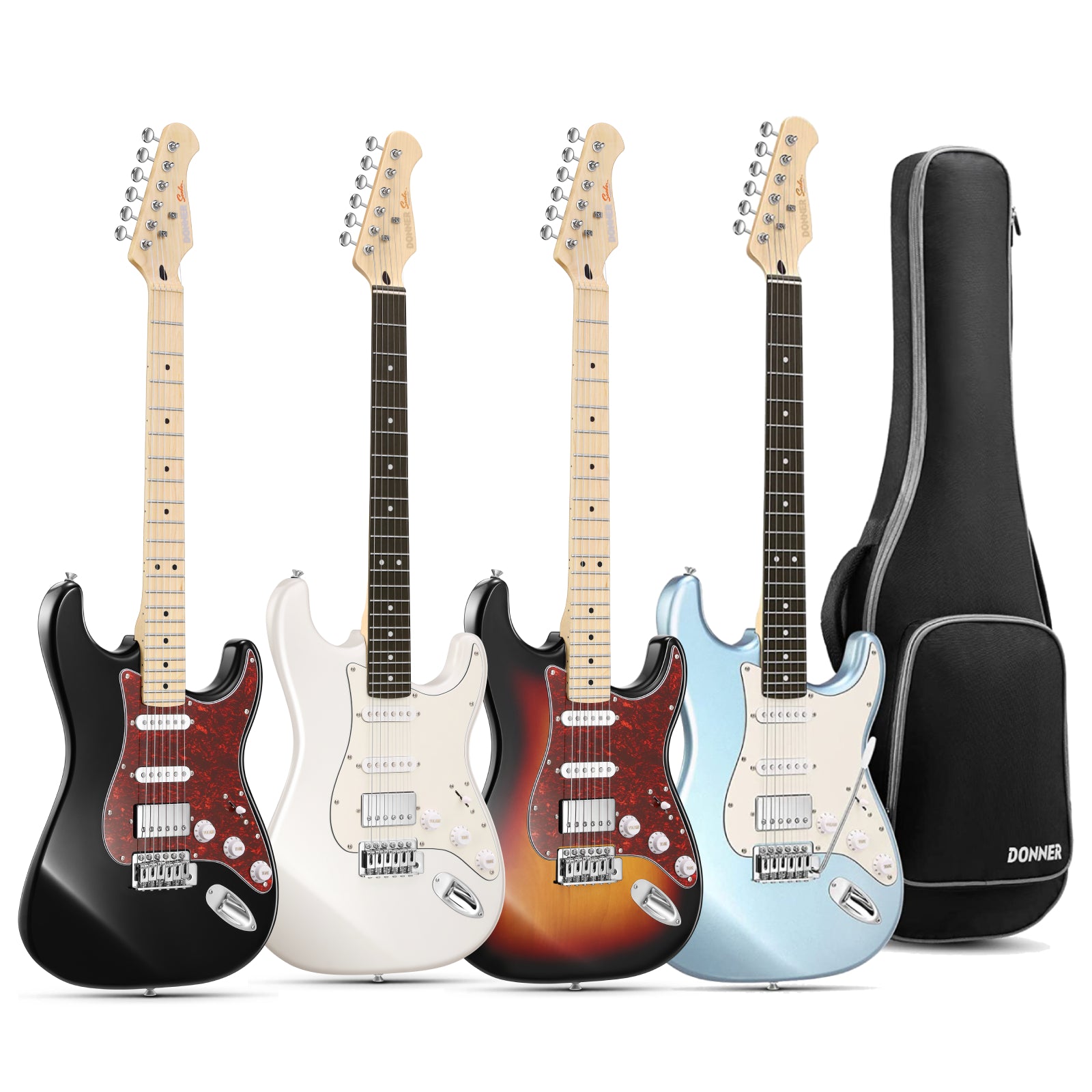 DST-152 / 39-Inch HSS Electric Guitar Kit with Coil Split and Amp