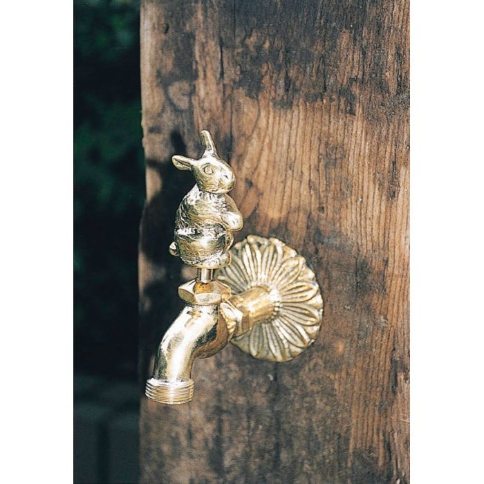 アニマル蛇口 ウサギ 真鍮色 ジャービス商事【アウンワークス通販】