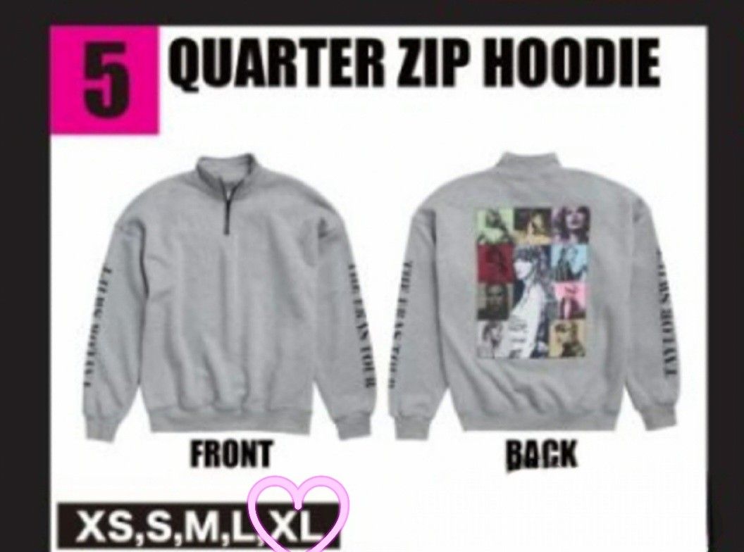 テイラースウィフト グッズ The Eras tour グッズ ハーフジップ