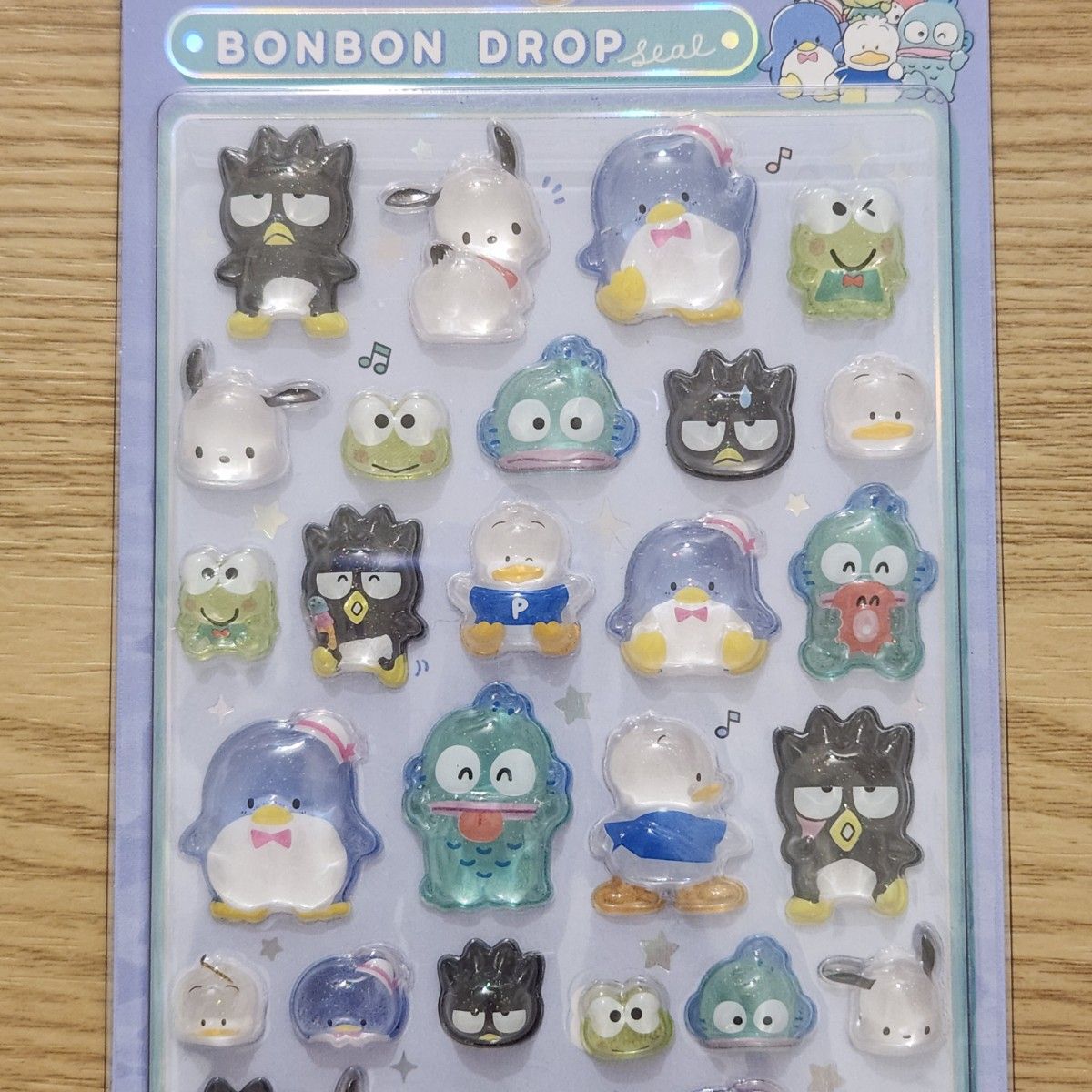 ボンボンドロップシール はぴだんぶい バッドばつ丸 けろけろけろっぴ