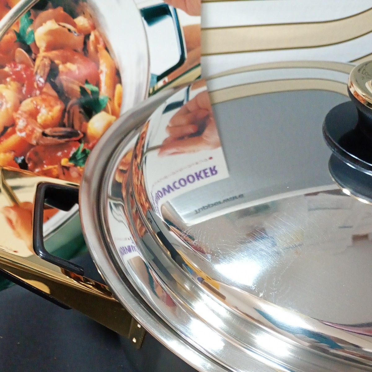 日本タッパーウェア レインボークッカー26cm深鍋 レシピ本つき 未使用