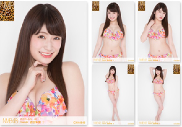 Yahoo!オークション - NMB48 2015.July 水着 個別生写真5枚セット 吉田