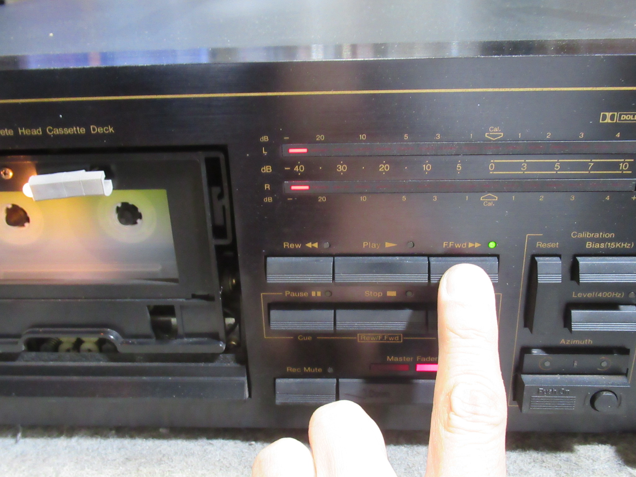 Nakamichi ZX-9 DDモーター基板修理、オレンジキャップ交換ほか