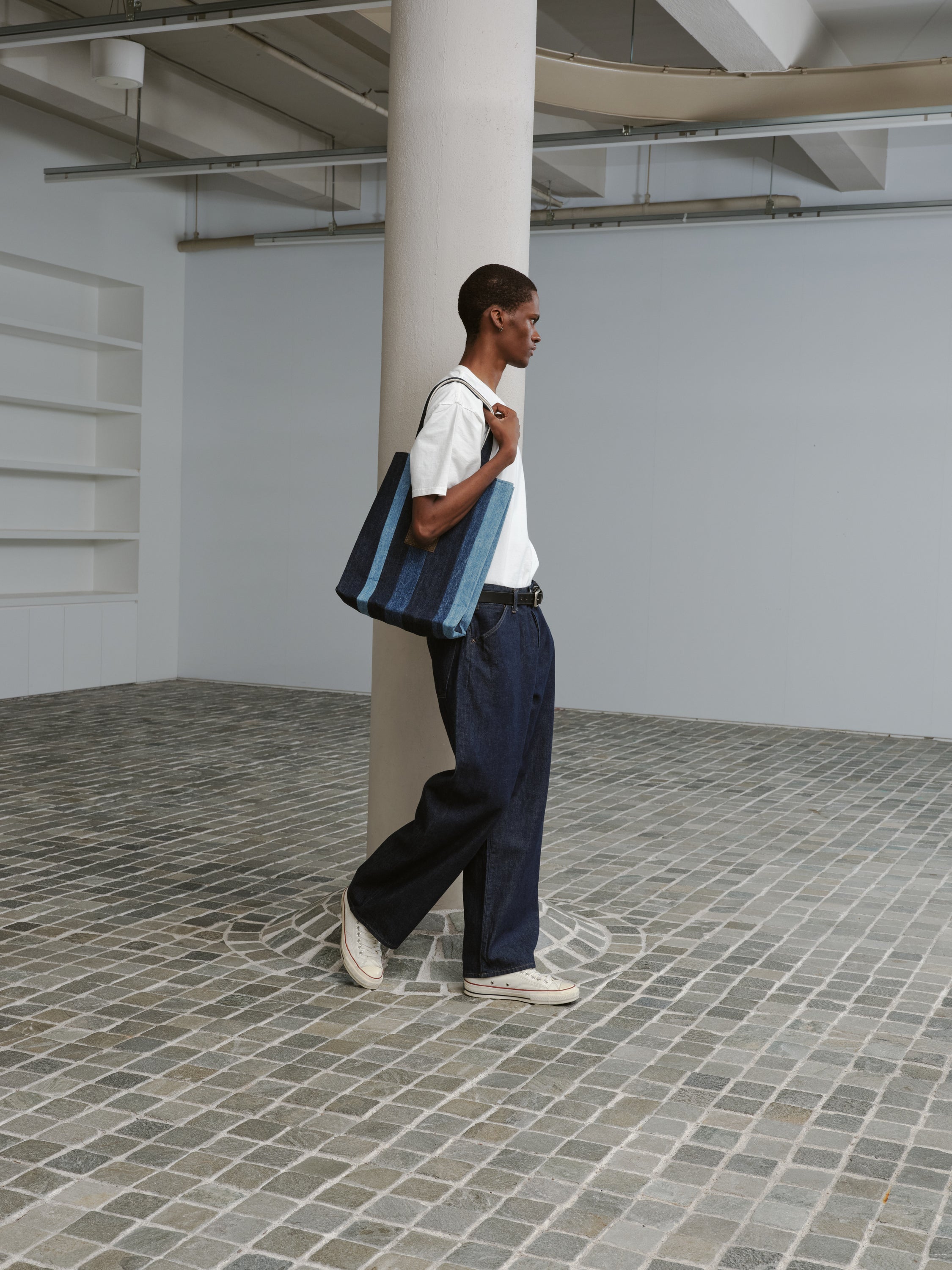 アップサイクル デニム ストライプ トートバッグ – AUTHEN ONLINE