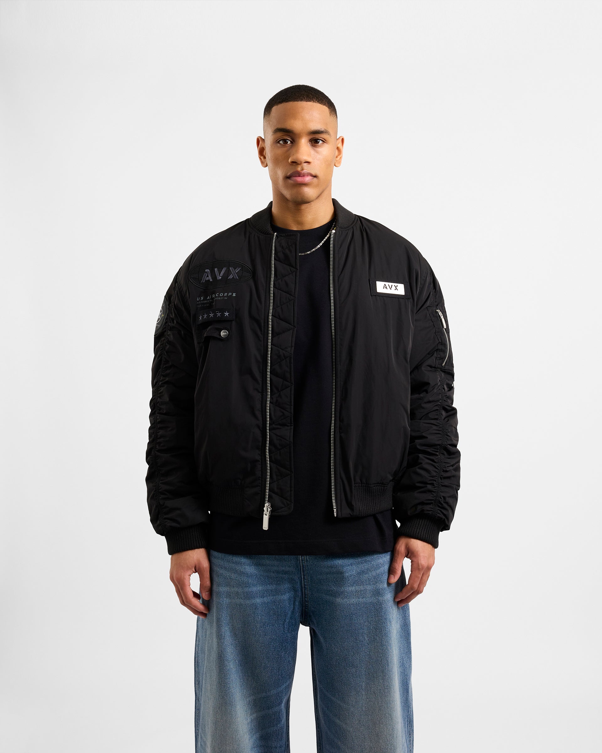 Apex MA1 Bomber Jacket - Black – AVX DEPT.