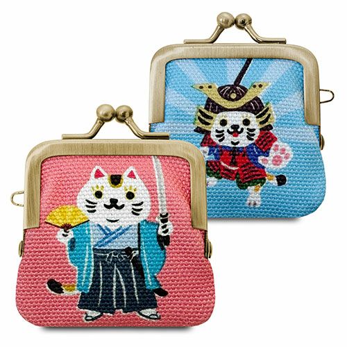 在庫商品】寸ぱちがま口財布【にゃんこーズ】 [M便 1/10] | がま口の