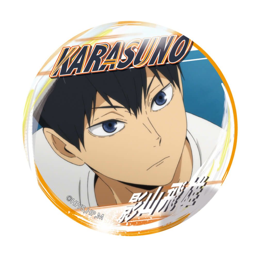 ハイキュー 影山飛雄 歓喜の鼓動 スクエア缶バッジ 【公式通販】