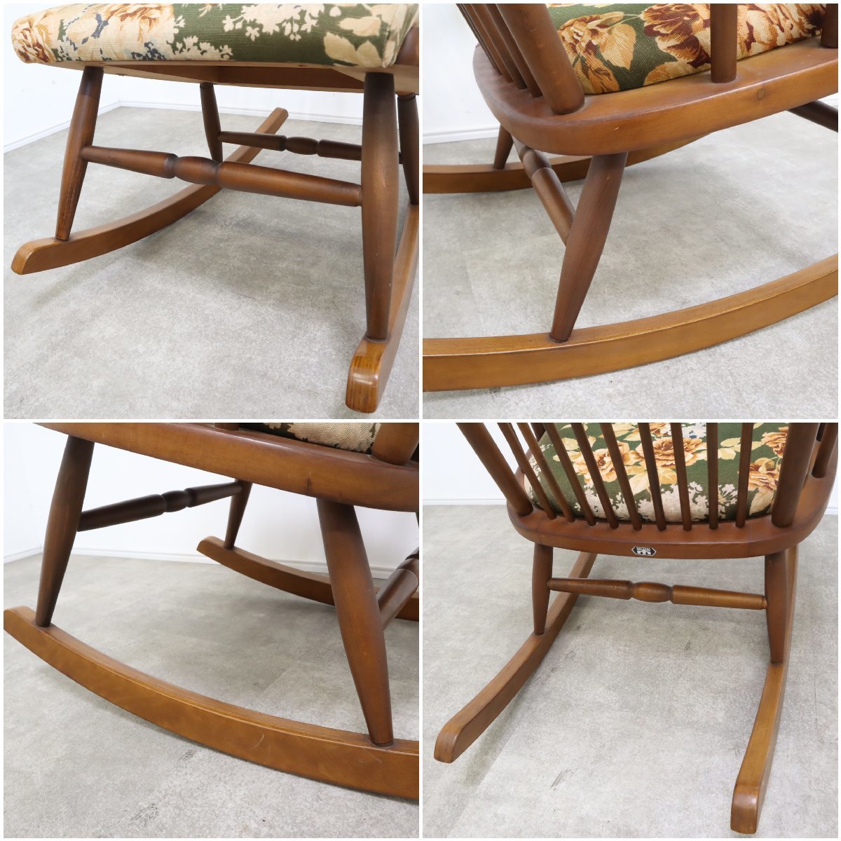 花柄座面が可愛い！松田家具 ロッキングチェア – バナルオンライン