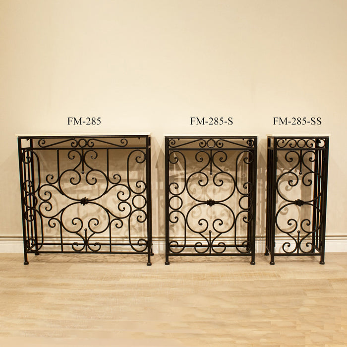 コンソールテーブル 天板大理石 W62cm ロートアイアン | ホーム