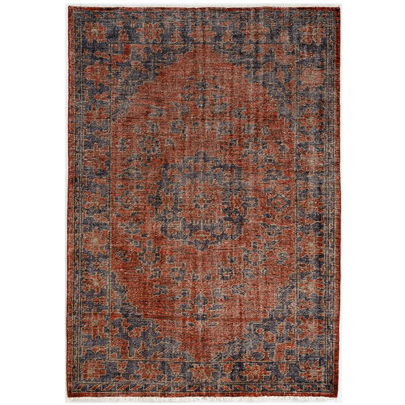 ヴィンテージ風ラグ【試作品】 ウール100％絨毯 [DP02df] ベージュ