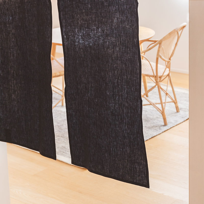 暖簾 / リネン100％ / 厚手 / ネイビー / LCC2168 | ボー・デコール