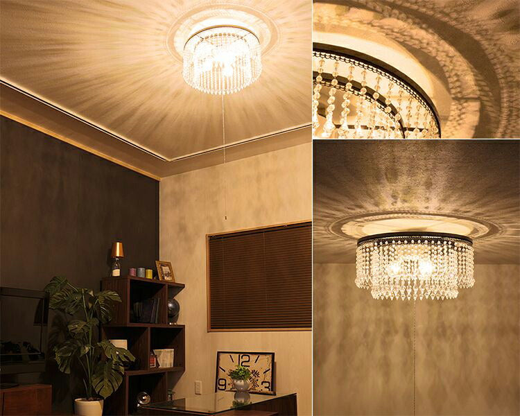 照明 LED 対応 3灯 シャンデリア アマンダ ライト シーリングライト