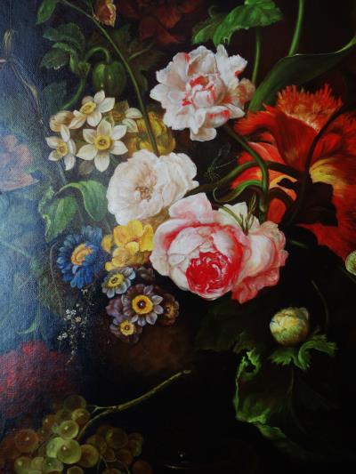 西洋骨董屋 フランスアンティーク ブーケ静物画 花の絵 油絵