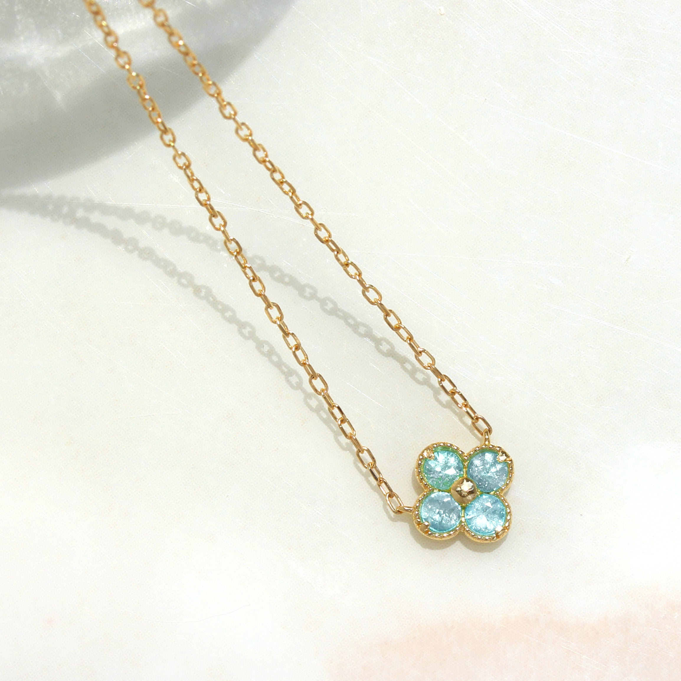 ビズー公式】パライバトルマリン ブラジル産 K18(18金) PTネックレス