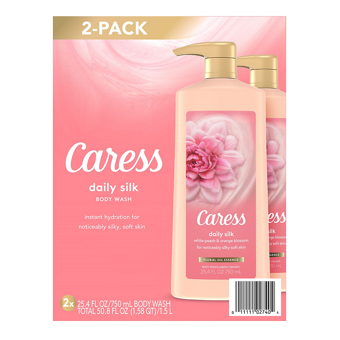 Caress Body Wash Daily Silk with Pump, 2 ct. | BJ's Wholesale Club