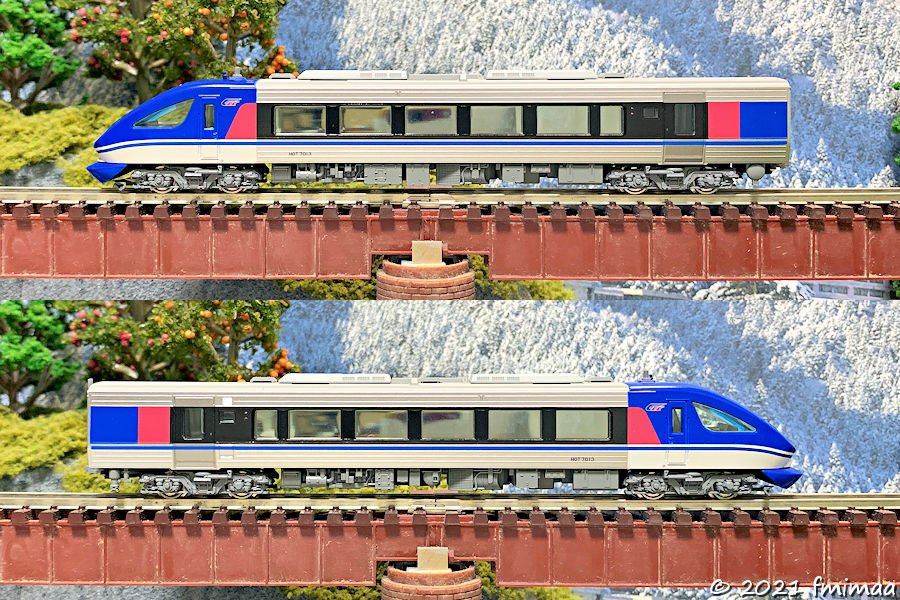 智頭急行 HOT7000系 スーパーはくと（KATO 10-1693） 入線