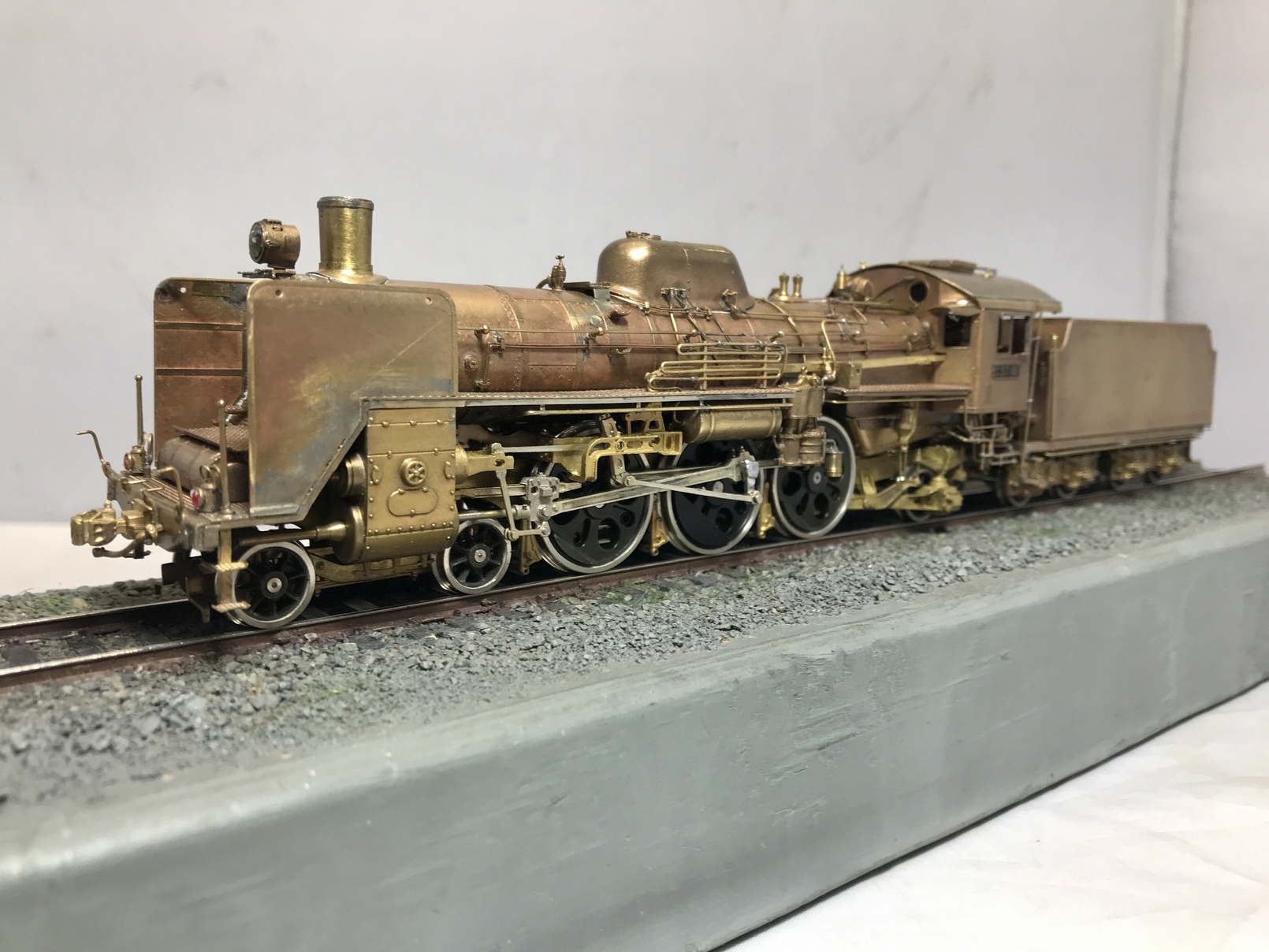 鉄道模型製作販売記 C57 161号機 2次形 ＝真鍮生地仕上げ＝珊瑚模型