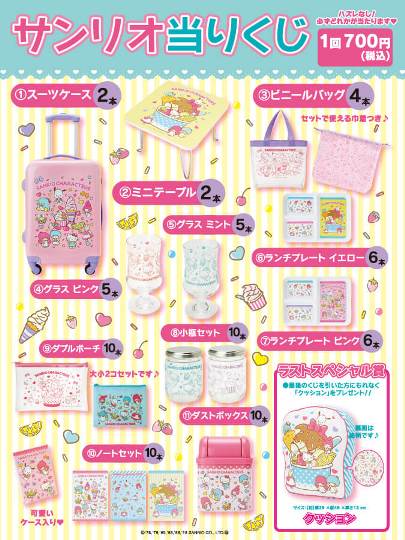 サンリオキャラクターズ当りくじ」7月14日から発売 - キキララ大好き☆