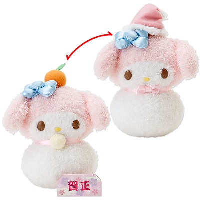 マイメロディ 雪だるま＆かがみ餅ぬいぐるみ - ＊めろめろマイメロディ＊