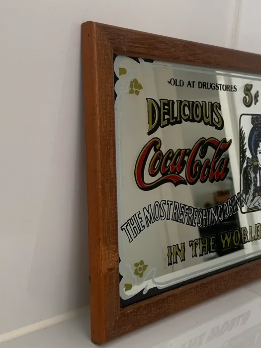 SOLDOUT-ギリス製 60s コカコーラ Coca-Cola パブミラー 鏡