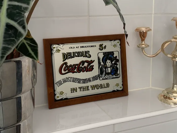 SOLDOUT-ギリス製 60s コカコーラ Coca-Cola パブミラー 鏡
