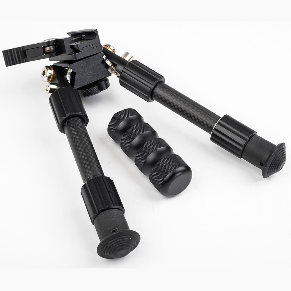 AimGrip Lightweight Tactical Bipod - Carbon fibre rest with monopod