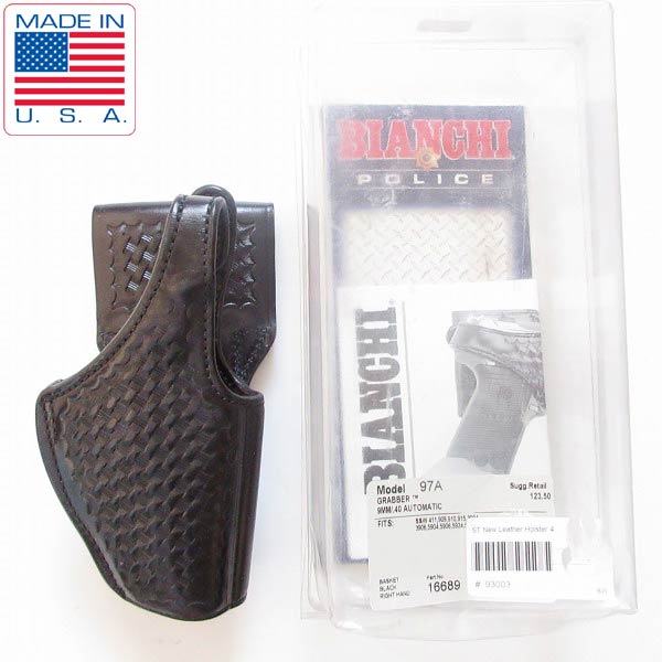 BIANCHI #104M レザー バスケットウェーブ ホルスター BIANCHI #104M