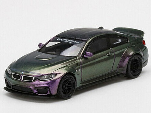 Mini GT MGT00228 LB Works LBWK Bmw M4 1:64 Purple Green Metallic
