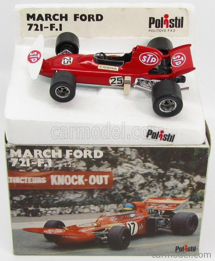 POLITOYS POLISTIL FX2 Echelle 1/25 | MARCH FORD F1 721 N 25 STP RED