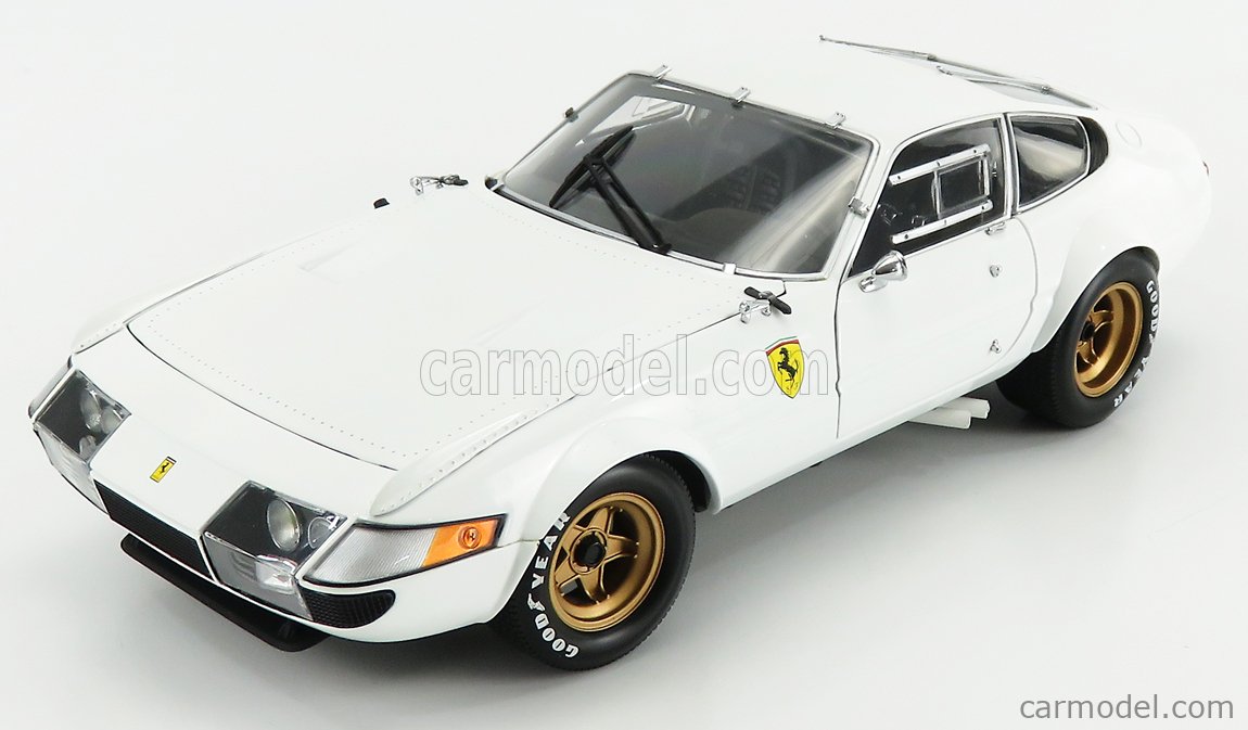 KYOSHO 08163W Scale 1/18 | FERRARI 365 GTB4 COMPETIZIONE 1971 WHITE