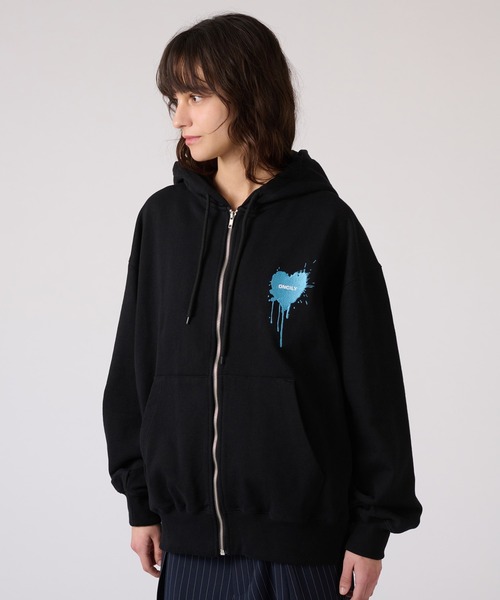 HEART LOGO FULL-ZIP HOODIE / ハートロゴフルジップフーディ