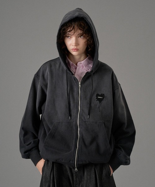 セール】26SS HEART LOGO FULL-ZIP HOODIE / ハートロゴフルジップ