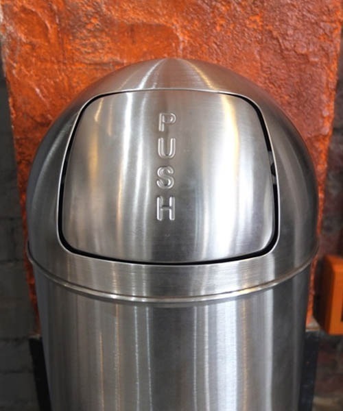 DUST BIN SATIN FINISHED 25L/ステンレス ゴミ箱 25L（ダストボックス