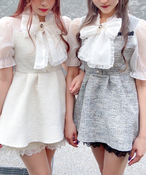 BIGリボンツイードセットアップ（セットアップ）｜ROJITA（ロジータ