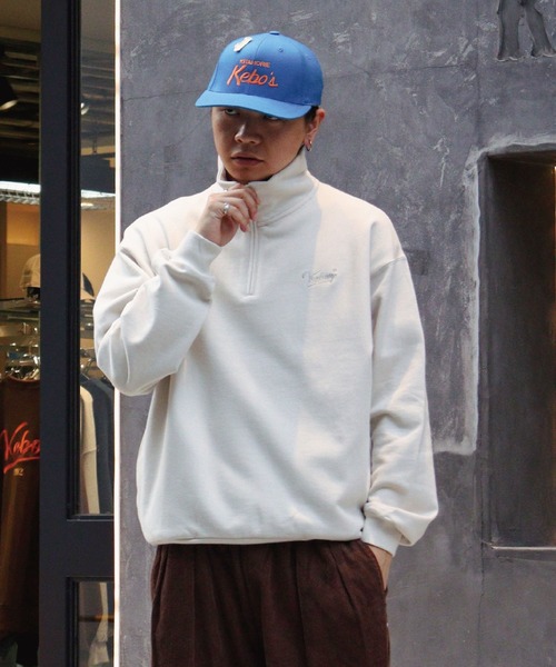 KEBOZ（ケボズ）の「BB LOGO HALF ZIP SWEAT PULLOVER（スウェット