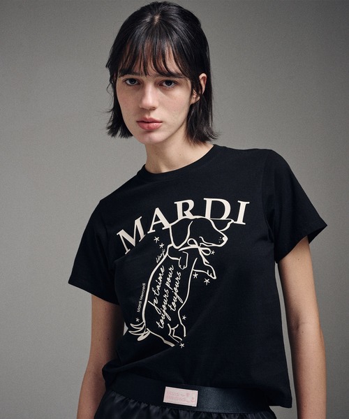 SLIM TSHIRT SWING THE TAIL DDANJI（Tシャツ/カットソー）｜Mardi