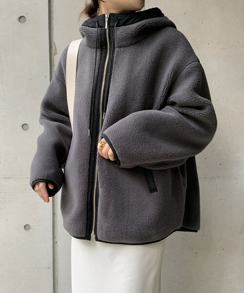 DouDou（ドゥドゥ）の「ボアフーディーコート（その他アウター）」 - WEAR