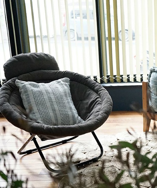 ひなたライフ】2way フォールディングチェア グレー Hinata Life】2way