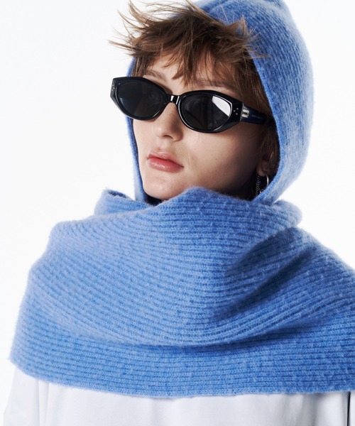 JOSE MOON（ジョゼムーン）の「WOOL CASHMERE HOODIE MUFFLER/ウール