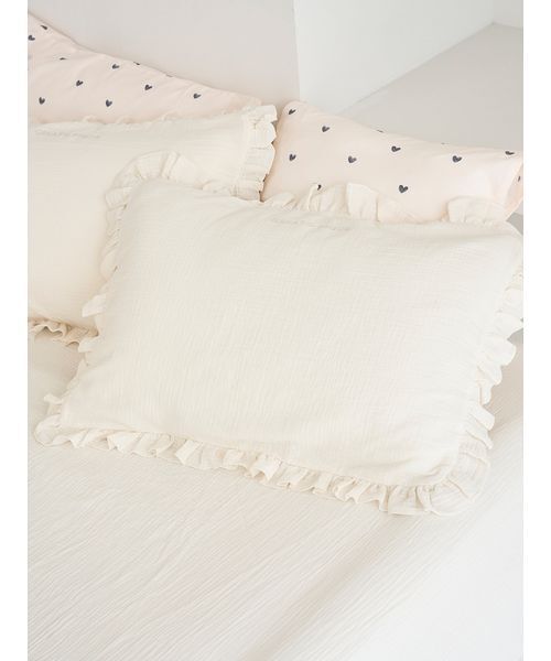 Sleep】ダブルガーゼフリル ピローケース（寝具）｜gelato pique Sleep