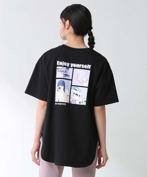 Honeys（ハニーズ）の「イラストプリントTシャツ（Tシャツ/カットソー