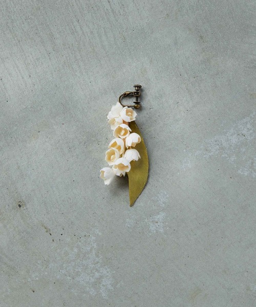 すずらんのイヤリング＊（イヤリング）｜m.soeur（エムスール）の