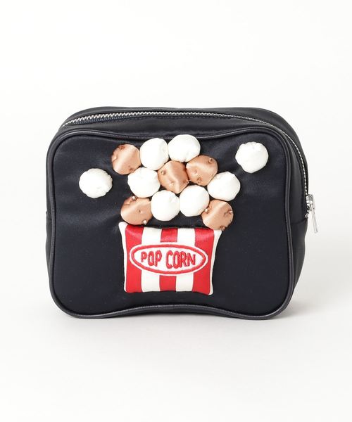 LUDLOW（ラドロー）の「ティッシュケース付きポーチ(popcorn×red