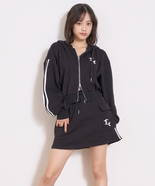 セール】【LTXC/裏シャギー】ジップパーカーセットアップ