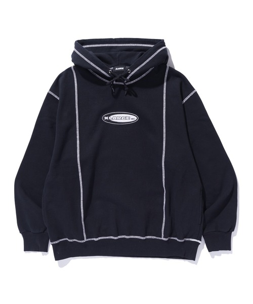セール】OVAL LOGO PULLOVER HOODED SWEATSHIRT（パーカー）｜XLARGE